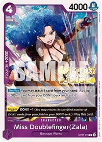 Miss Doublefinger(Zala) (Judge Pack Vol. 3) - One Piece Promotion Cards - UC - OP05-073
