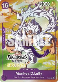 Monkey.D.Luffy (041) (Online Regional 2024 Vol. 2) [Finalist] - One Piece Promotion Cards - PR - P-041