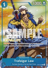 Trafalgar Law (Online Regional 2024 Vol. 2) [Finalist] - One Piece Promotion Cards - PR - ST03-008