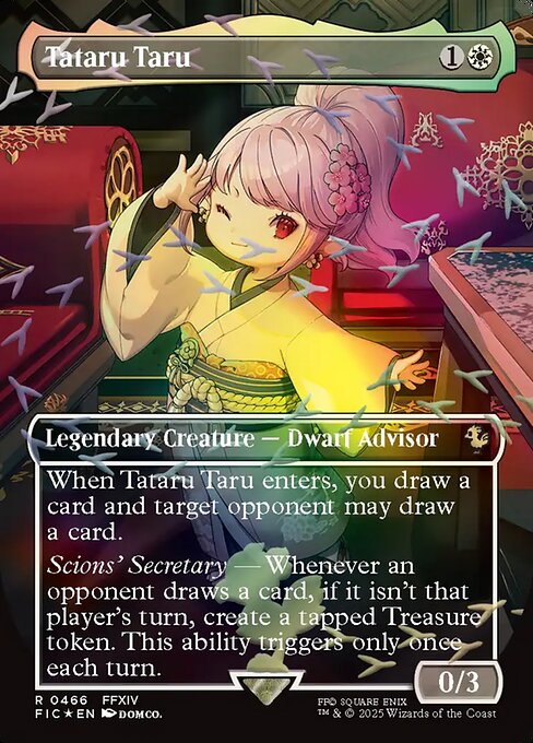 Tataru Taru (Borderless) (Chocobo Track Foil) - Commander: FINAL FANTASY - R - 466