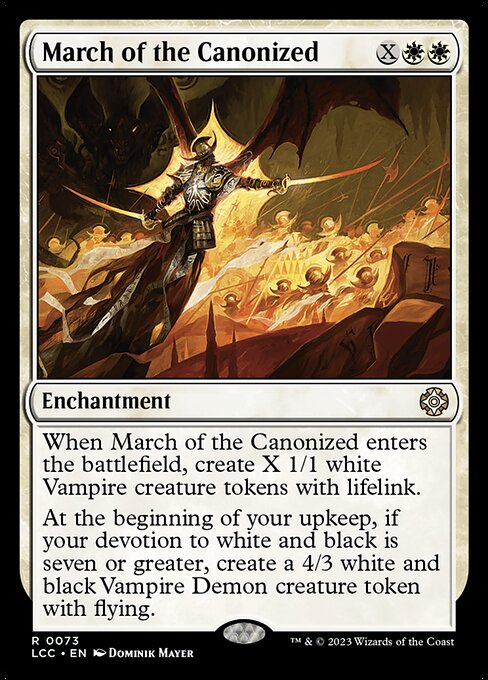 March of the Canonized - Commander: The Lost Caverns of Ixalan - R - 73
