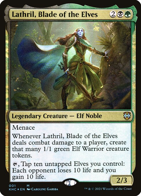 Lathril, Blade of the Elves - Commander: Kaldheim - M - 1