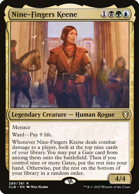 Nine-Fingers Keene - Commander Legends: Battle for Baldur's Gate - R - 289