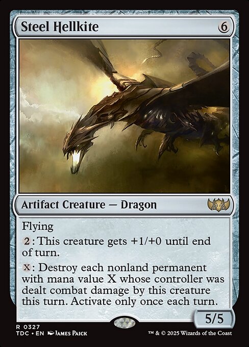 Steel Hellkite - Commander: Tarkir: Dragonstorm - R - 327