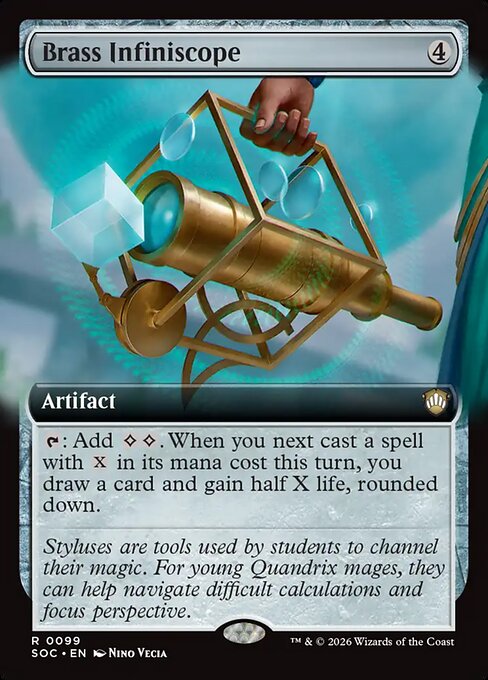 Brass Infiniscope (Extended Art) - Commander: Secrets of Strixhaven - R - 99