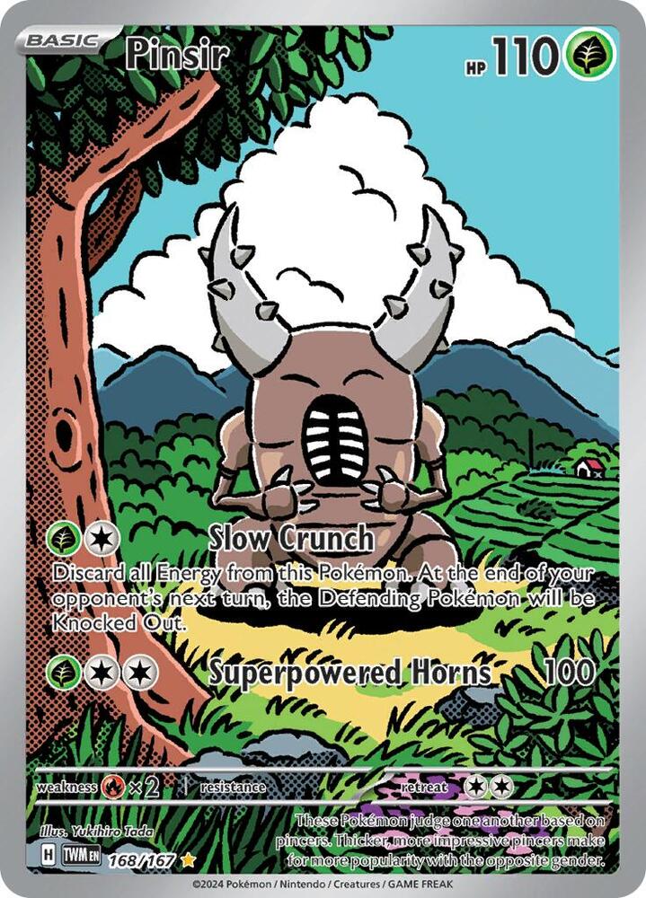 Pinsir - 168/167 - SV06: Twilight Masquerade - Illustration Rare - 168/167