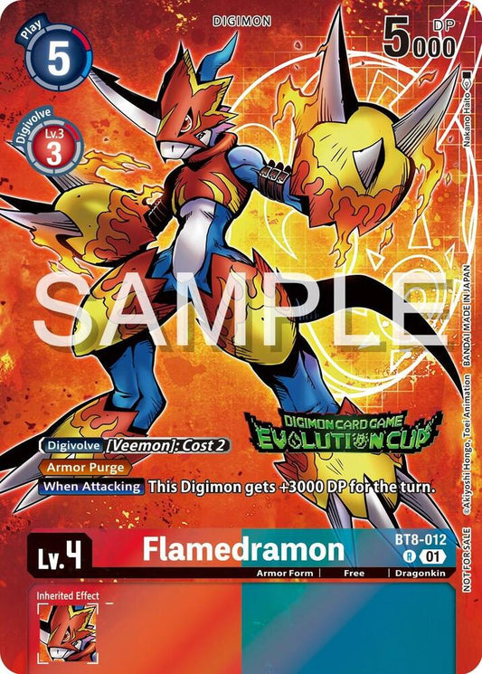 Flamedramon - BT8-012 (2024 Evolution Cup) - New Awakening - Promo - BT8-012 R