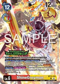 ShineGreymon - BT13-018 (2024 Evolution Cup) - Versus Royal Knights - Promo - BT13-018 R