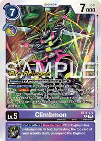Climbmon - Beginning Observer Pre-Release Cards - Rare - BT16-074 R