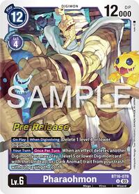 Pharaohmon - Beginning Observer Pre-Release Cards - Uncommon - BT16-078 U
