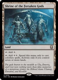 Shrine of the Forsaken Gods (Ripple Foil) - Commander: Modern Horizons 3 - R - 376