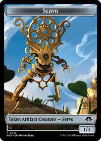 Servo // Cat Double-Sided Token - Modern Horizons 3 - T - 33 // 4