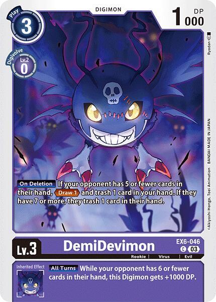DemiDevimon - Infernal Ascension - Common - EX6-046 C
