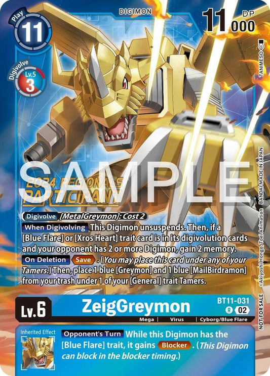 ZeigGreymon (2024 Regionals Participant) - Dimensional Phase - Promo - BT11-031 R