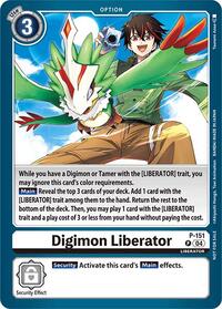 Digimon Liberator - P-151 (Store Tournament 2024 Jul. - Sep. Participation Pack) - Digimon Promotion Cards - Promo - P-151 P