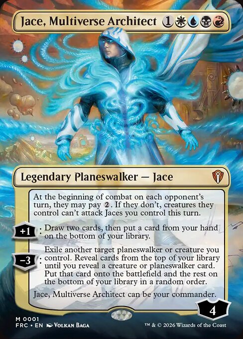 Jace, Multiverse Architect (Borderless) - Commander: Reality Fracture - M - 1