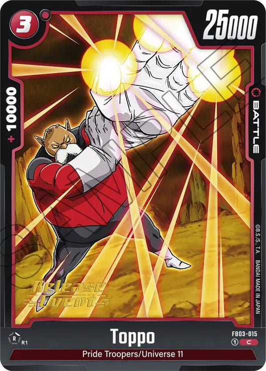 Toppo - FB03-015 - Raging Roar Release Event Cards - Common - FB03-015