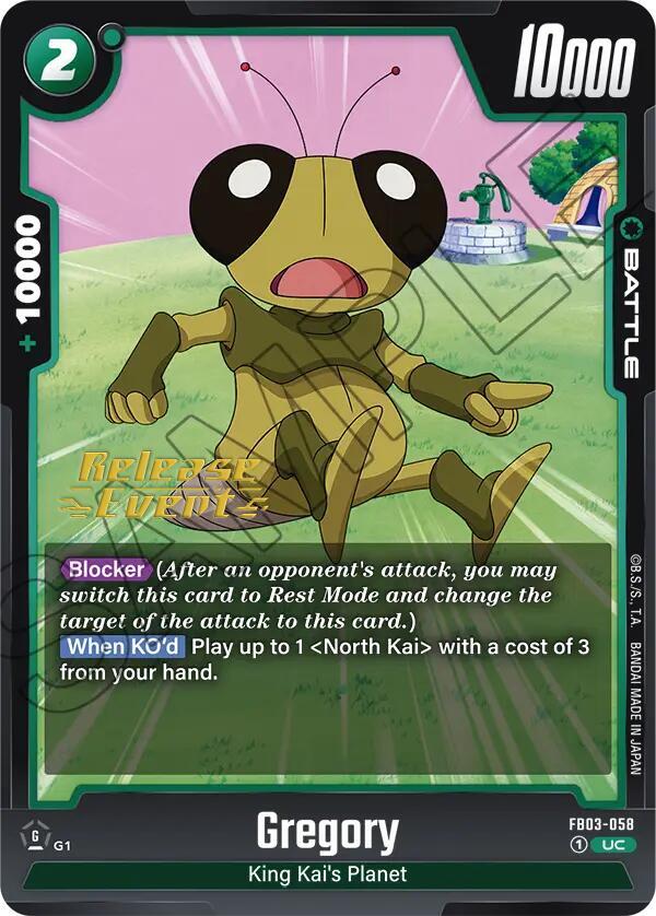 Gregory - Raging Roar Release Event Cards - Uncommon - FB03-058