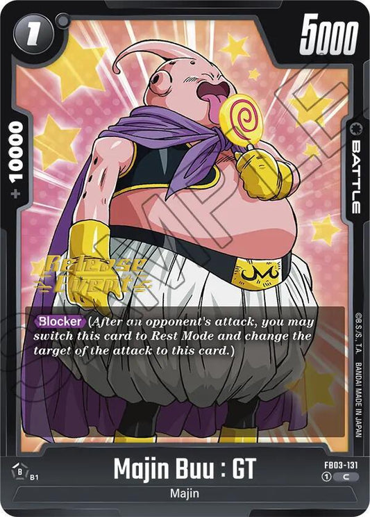 Majin Buu : GT - Raging Roar Release Event Cards - Common - FB03-131