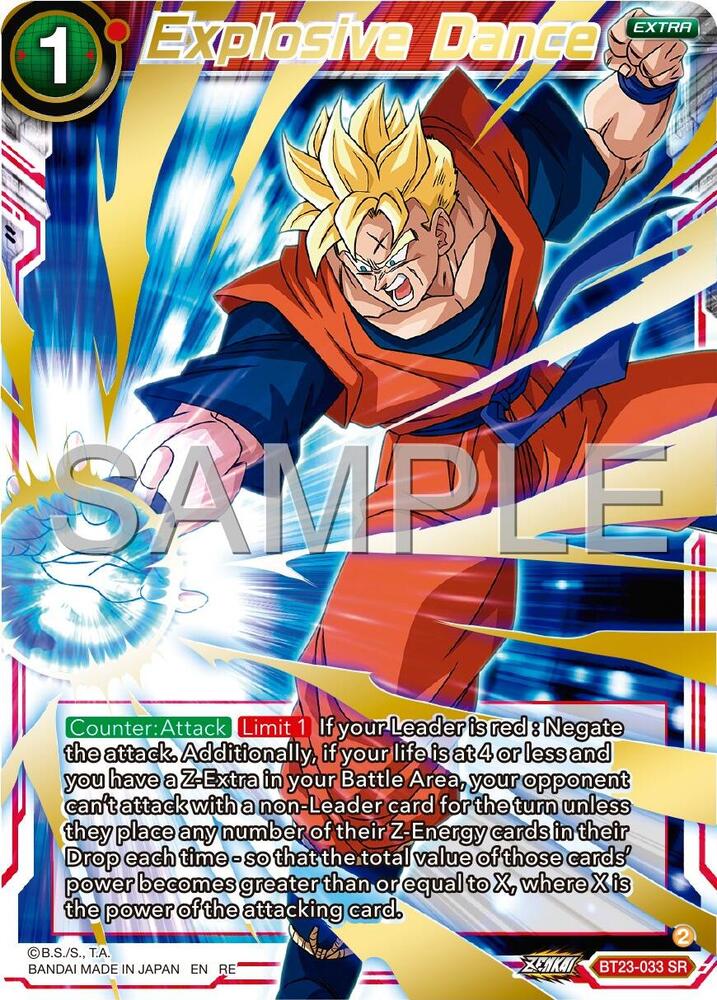 Explosive Dance (Reprint) - Expansion Deck Box Set 24: Premium 7th Anniversary Box 2024 - Super Rare - BT23-033