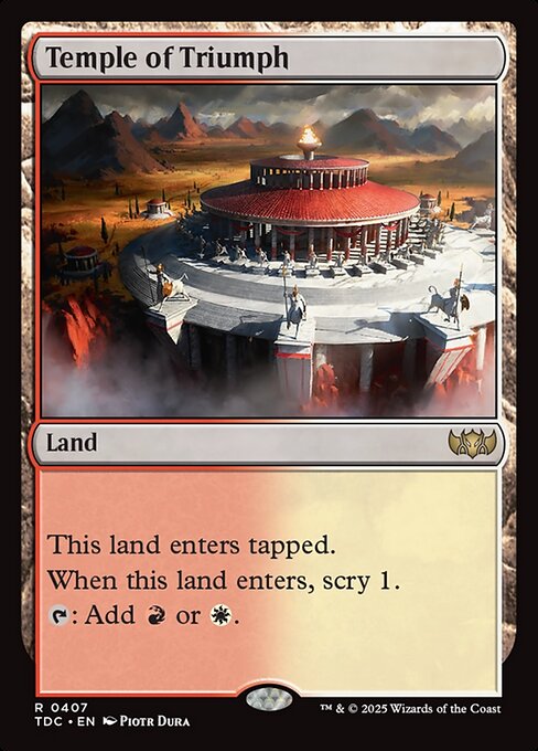 Temple of Triumph - Commander: Tarkir: Dragonstorm - R - 407