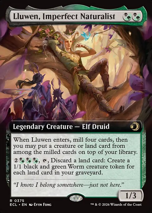Lluwen, Imperfect Naturalist (Extended Art) - Lorwyn Eclipsed - R - 375