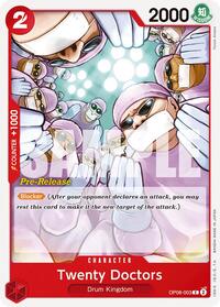Twenty Doctors - Two Legends Pre-Release Cards - C - OP08-003