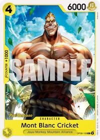 Mont Blanc Cricket - Two Legends Pre-Release Cards - C - OP08-108