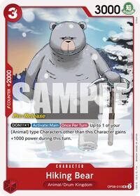 Hiking Bear - Two Legends Pre-Release Cards - UC - OP08-010