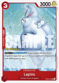 Lapins - Two Legends Pre-Release Cards - UC - OP08-012