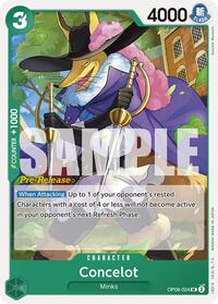 Concelot - Two Legends Pre-Release Cards - UC - OP08-024