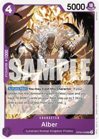 Alber - Two Legends Pre-Release Cards - UC - OP08-059