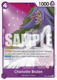 Charlotte Brulee - Two Legends Pre-Release Cards - UC - OP08-066