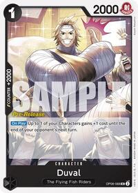 Duval - Two Legends Pre-Release Cards - UC - OP08-088