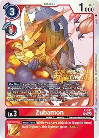 Zubamon - P-097 (2024 Regionals Participant) - Digimon Promotion Cards - Promo - P-097 P
