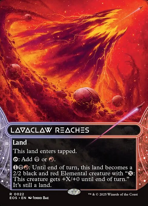 Lavaclaw Reaches (0022) (Borderless) - Edge of Eternities: Stellar Sights - R - 22