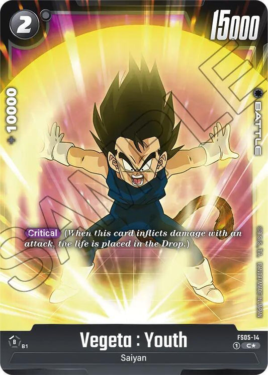 Vegeta : Youth (Bonus Pack Alternate Art) - Starter Deck 5: Bardock - Common - FS05-14