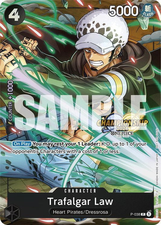 Trafalgar Law - P-038 (CS 2024 Event Pack) - One Piece Promotion Cards - PR - P-038