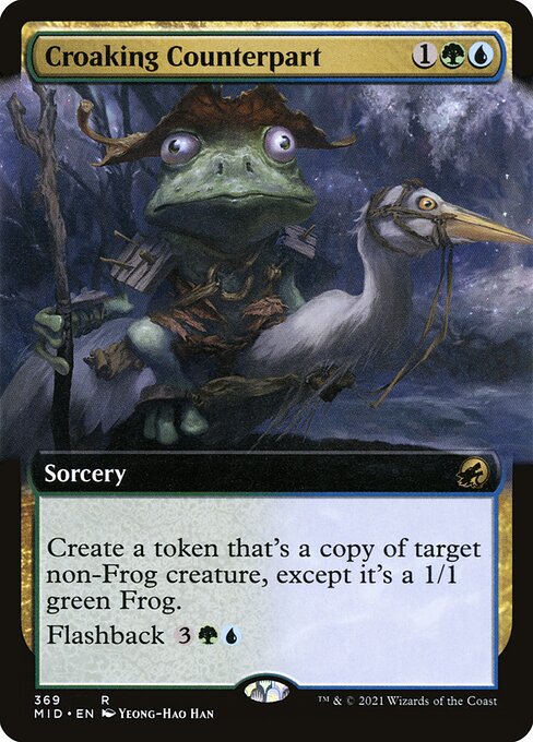 Croaking Counterpart (Extended Art) - Innistrad: Midnight Hunt - R - 369
