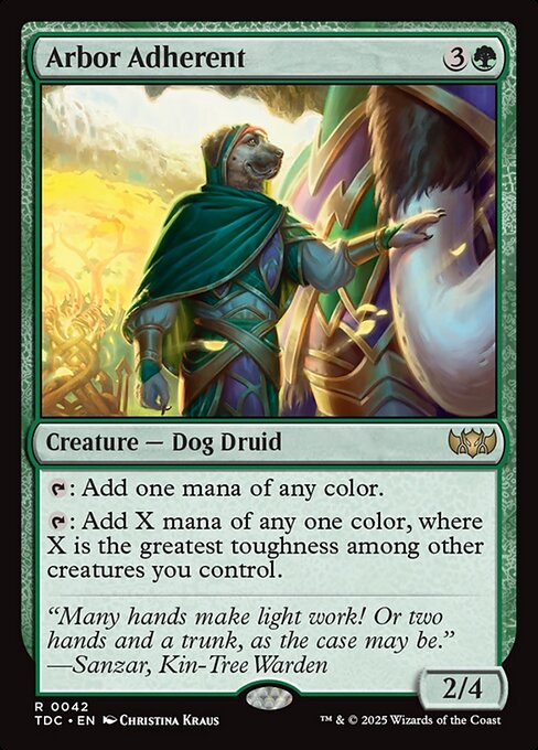 Arbor Adherent - Commander: Tarkir: Dragonstorm - R - 42