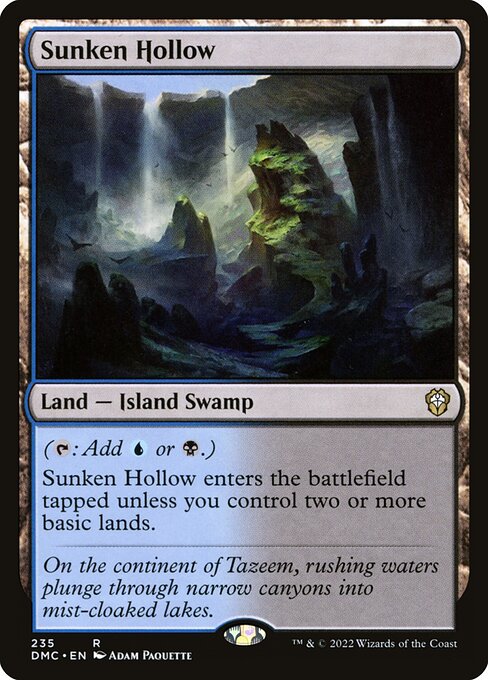 Sunken Hollow - Commander: Dominaria United - R - 235