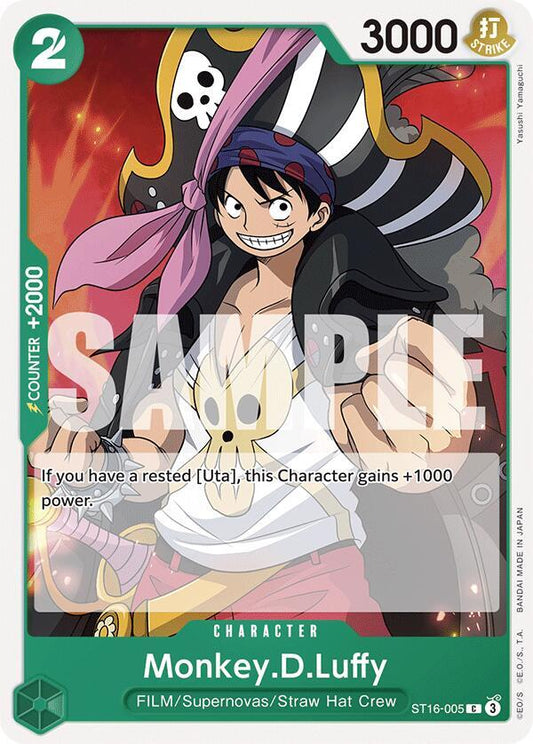 Monkey.D.Luffy (ST16-005) - Starter Deck 16: GREEN Uta - C - ST16-005