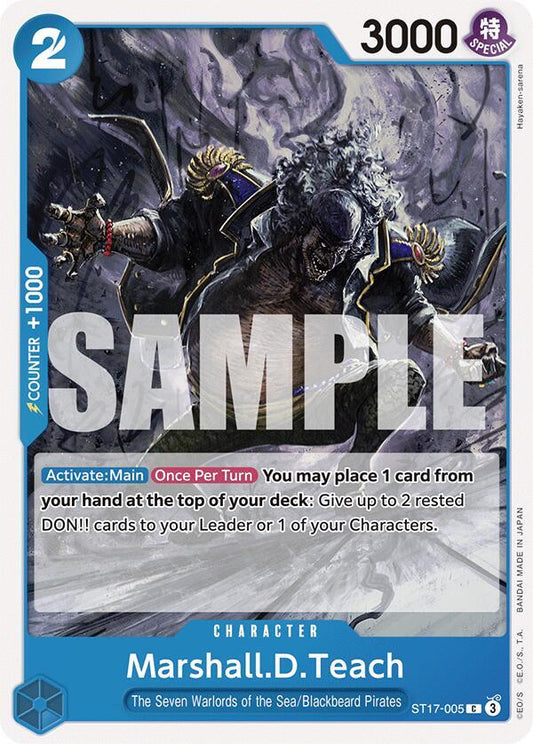 Marshall.D.Teach - Starter Deck 17: BLUE Donquixote Doflamingo - C - ST17-005