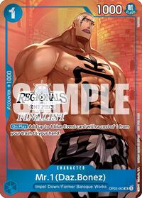 Mr.1 (Daz.Bonez) (Online Regional 2024 Vol. 3) [Finalist] - One Piece Promotion Cards - UC - OP02-063