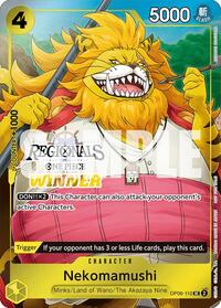 Nekomamushi (Online Regional 2024 Vol. 3) [Winner] - One Piece Promotion Cards - UC - OP06-110