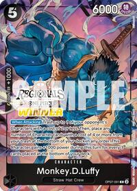 Monkey.D.Luffy (091) (Offline Regional 2024 Vol. 3) [Winner] - One Piece Promotion Cards - R - OP07-091