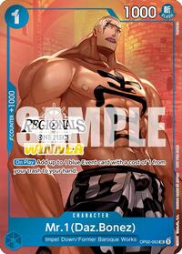Mr.1 (Daz.Bonez) (Offline Regional 2024 Vol. 3) [Winner] - One Piece Promotion Cards - UC - OP02-063