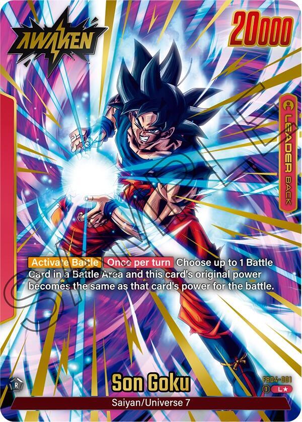 Son Goku - FB04-001 (Alternate Art) - Ultra Limit - Leader - FB04-001