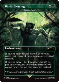 Bast's Blessing - Primal Vigor (Rainbow Foil) - Secret Lair Drop Series - R - 1749