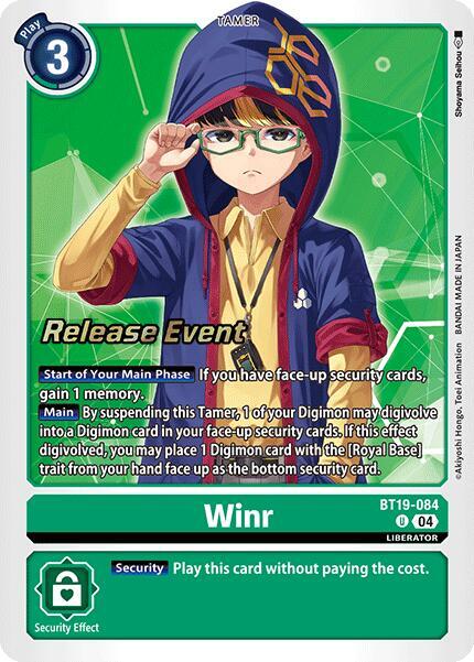 Winr - Release Special Booster 2.0 Celebration Event Cards - Uncommon - BT19-084 U